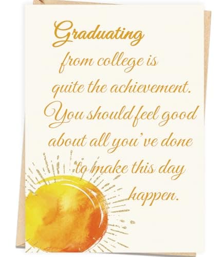 Londue College Graduation Card, Congratulations Graduate Gifts for Him Her, Congrats Grad Card for College Graduate, Graduation Card for College Student
