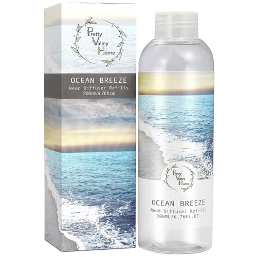 Orelune Reed Diffuser Refill Ocean Brezze - 200ml Essential Oil Natural Scent Home Fragrance for Bedroom, Bathroom Office Decor