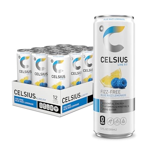 12-Pack 12-Oz CELSIUS Fizz Free Sugar Free Energy Drink (Blue Razz Lemonade) $14.25 w/ S&S + Free Shipping w/ Prime or on orders over $35