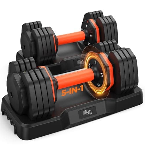 LifeOG 4-25lb Adjustable Dumbbell Set (2-Pack) $83.99