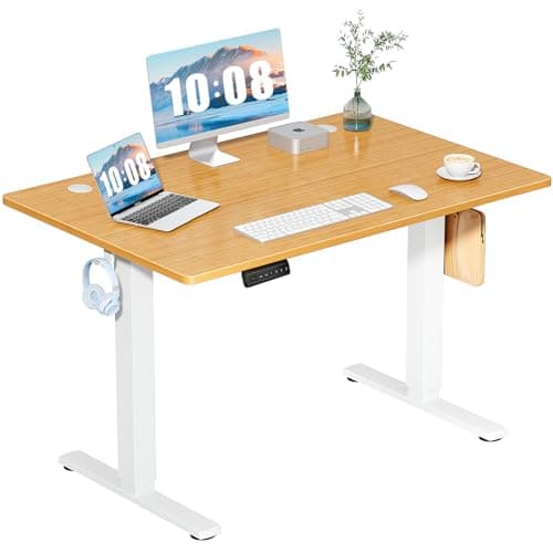 48" DUMOS Electric Height Adjustable Standing Desk w/ Memory Presets (Oak) $69.98 + Free Shipping w/ Prime or on $35+