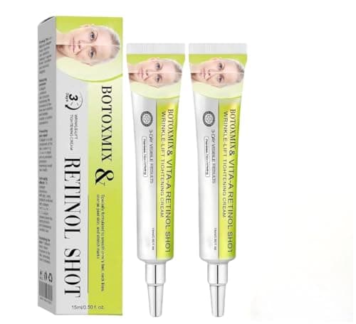 Botoxmix & Vita-A Retinol Face Moisturizer Set (2 Pack), Facial Firming Cream for Fine Lines, Skin Smoothing and Pore Refining Moisturizer for All Skin Types
