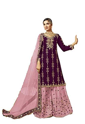 shopNstyle Ready to Wear Indian Pakistani Designer Wedding Wear Palazzo Style Salwar Suit for Women