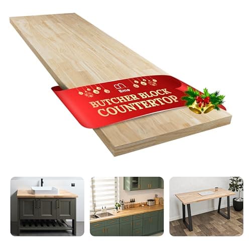Bme Hevea Solid Wood Butcher B...ertop, 36" L x 25" W x 1.5" Th