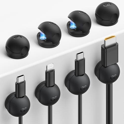 Lamicall Dual Magnetic Silicone Cable Organizer Clips: 8-Pack $4, 12-Pack $6 + Free Shipping w/ Prime