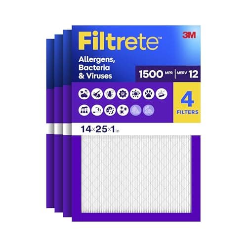 Filtrete 14x25x1 Air Filter, M... Size 13.62 x 24.62 x 0.78 in)