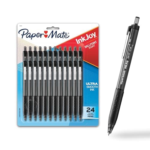 24-Ct Paper Mate InkJoy 300RT Retractable Ballpoint Pens (Black) $6.80