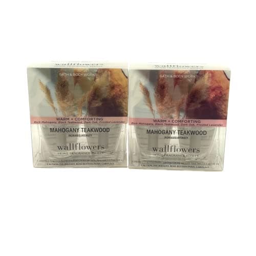 Bath & Body Works Mahogany Teakwood Wallflower Fragrance Refills 0.8oz, 4-pack