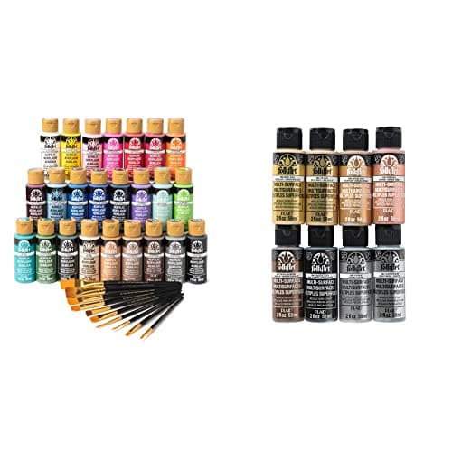 FolkArt Acrylic Craft Paint Se...tallic Acrylic Craft Paint Set