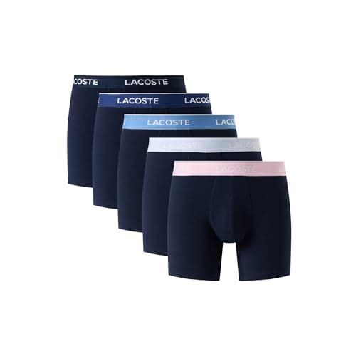 Lacoste Men's Cotton Stretch Essentials Boxer Briefs 5-Pack for $30 + free shipping