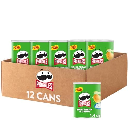 12-Pack 1.4-Ounce Pringles Sour Cream & Onion Potato Crisps $5.08 w/ S&S + Free Shipping w/ Prime or on $35+