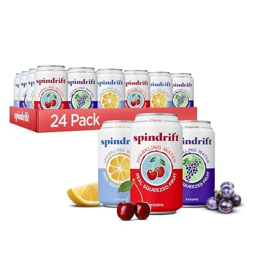 Spindrift Sparkling Water, Ame...uit, 12 Fl Oz Cans, Pack of 24