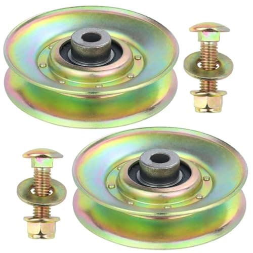 NICHEFLAG 2 Pack 127783 Pulley Replaces 532139245, 532127783, 5321277-83, 532106298, Craftsman 139245, 123766X, 106298X for Husqvarna YTH18542, YTH2448, YTH1746, YTH150, LTH1342, GTH2548 Tractors