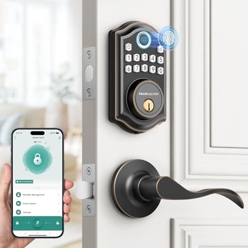 AkaGear DS10 Pro Keyless Entry..., Auto-Lock, Oil Rubbed Bronze