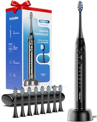 Electric Toothbrush w/ 8 Brush Heads & Travel Case Only $7.99 on Amazon (Reg. $28)