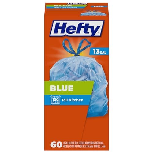Select Accounts: 60-Ct 13-Gal Hefty Blue Trash Bags $6.60 w/ S&S
