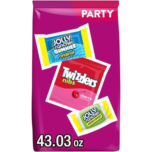 JOLLY RANCHER and TWIZZLERS As...red Candy Party Pack, 43.03 oz