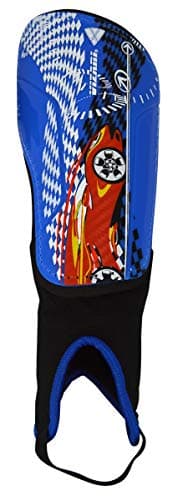 Vizari Racer Soccer Shinguard ...s and Girls (Blue/Red, Medium)