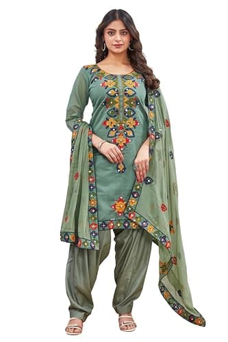 Lady Dwiza Ready to Wear Designer Indian Pakistani Ethnic Punjabi Salwar Kameez Dupatta Patiala Suit Set for Women