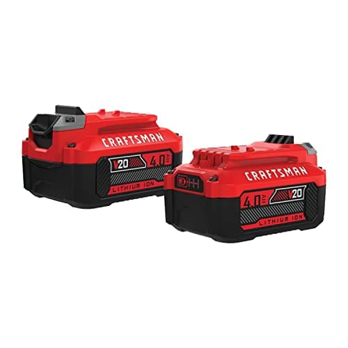 [AC] $69* | 2-Pack CRAFTSMAN V20 4Ah Lithium Ion Power Tool Battery at Amazon