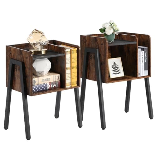 VECELO Night Stand Set of 2,In...tands for Bedroom, Living Room