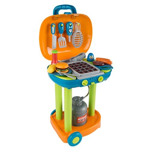 BBQ Toy Kitchen Set for Kids -... Toys by Hey Play (Multicolor)