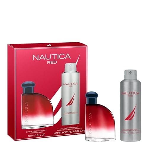 [Prime, SnS] $13.06* | 1.6 Fl Oz Nautica Color Red EDT + 5.9 Oz Deodorizing Body Spray at Amazon