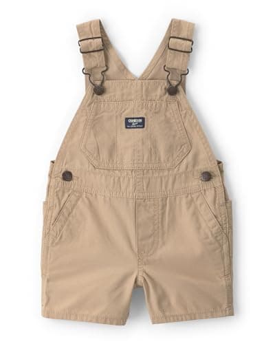 OshKosh B'gosh Boy World's Best Overalls, Khaki, 18M
