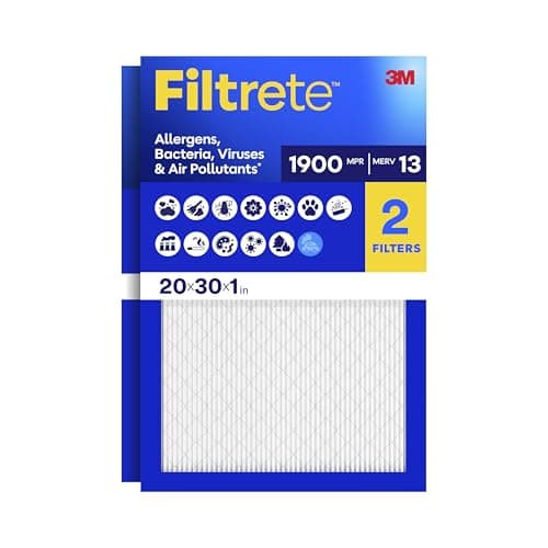 Filtrete 20x30x1 Air Filter, M...(Act Size 19.62x29.62x0.78 in)