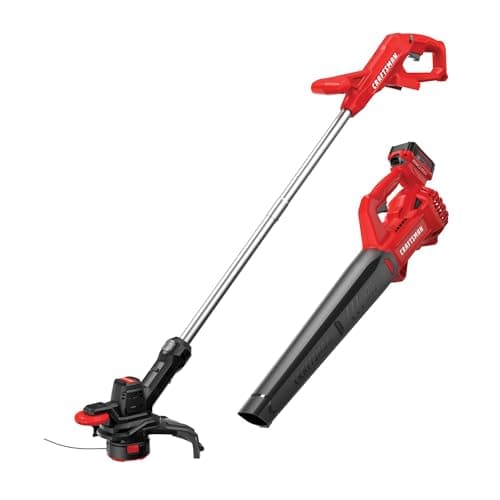 $99 | CRAFTSMAN V20 Cordless String Trimmer/Edger and Leaf Blower Combo with 4.0 Ah Battery and Charger (CMCK279M1) at Amazon