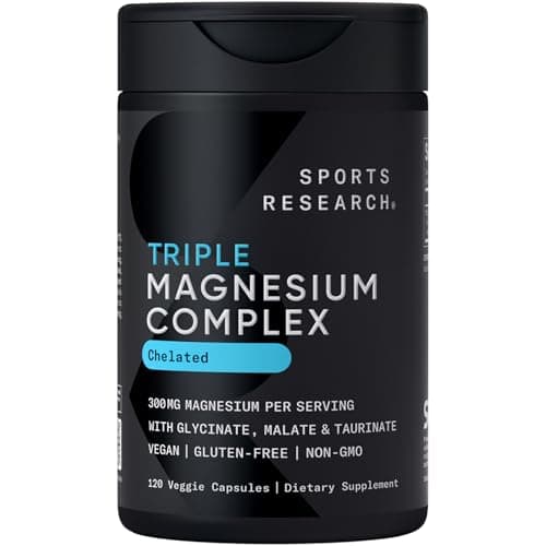 Select Accts: 120-Ct Sports Research Chelated Triple Magnesium Complex Capsules $10.10 w/ S&S
