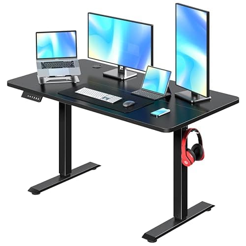VECELO Electric Standing Desk ...semble for Home, Office, Black