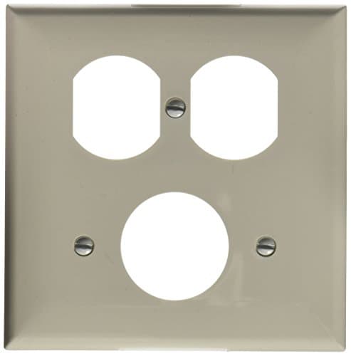 Morris 81686 Lexan Wall Plate,...ex, 1 Single Receptacle, White