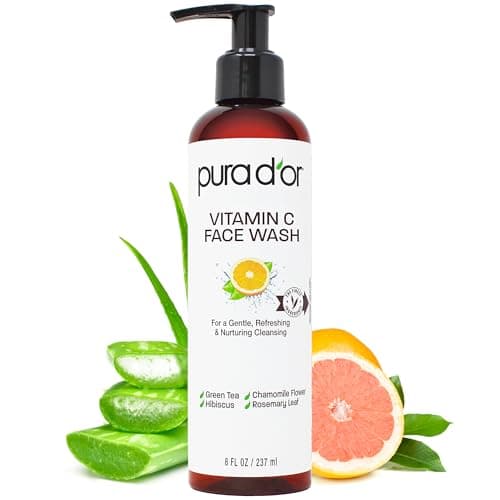 PURA D'OR 8 Oz Vitamin C Face ... Paraben Free - All Skin Types