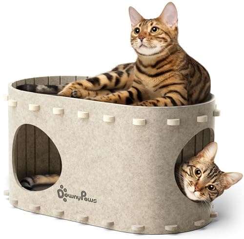 [Prime] DownyPaws Bed Cave for Multiple & Large Cats (22.8"x12.9"x11.8") $18.39 + Free Shipping