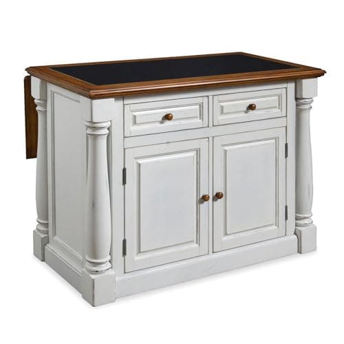 Home Styles Monarch White Kitc... Doors, and Adjustable Shelves