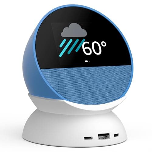 Echo Spot Bundle: Includes Ech...Charging Ports | Glacier White