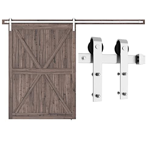 SMARTSTANDARD 10 Feet Brushed ...de Door Panel (J Shape Hanger)