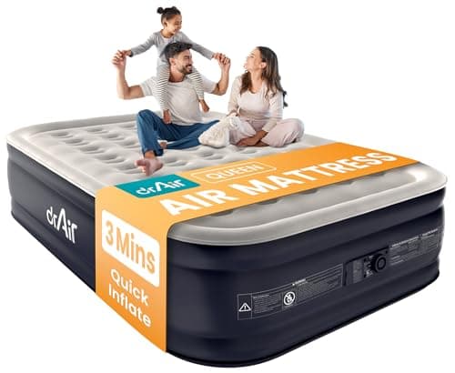 Dr. air Queen Air Mattress w/ Built-in Pump for $70 + free shipping
