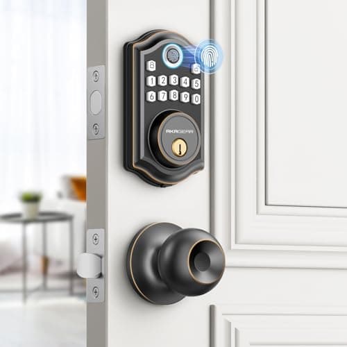 AkaGear DS10 Keyless Entry Doo... Auto-Lock - Oil Rubbed Bronze