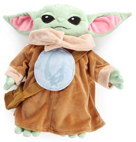 Jay Franco The Mandalorian Plush Pillow Buddy - Large Kids Ultra-Soft Stuffed Plushie & Cozy Pillow, Official Licensed Star Wars, 15 Inches, Multi - Grogu Baby Yoda