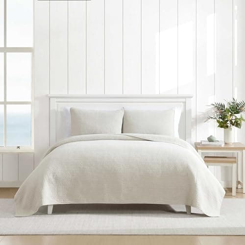 Nautica - Quilt Set, Super Sof... (Seashore Stitch Beige, King)