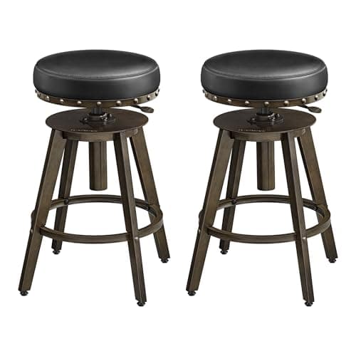 SONGMICS Home Bar Stools, Set ...3 Inches, Ink Black ULJB096B01