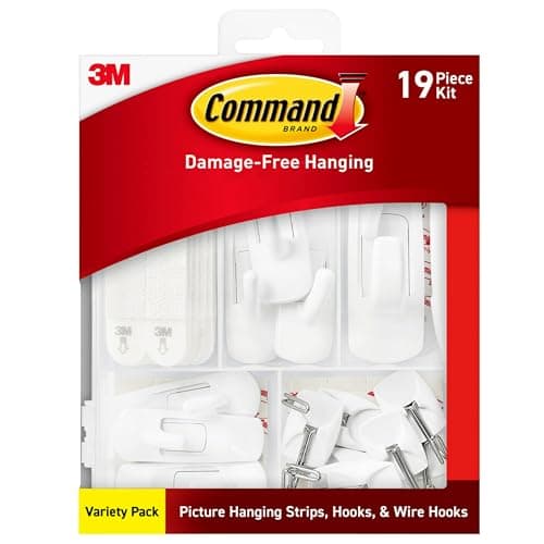 Command Variety Pack: 10 Picture Hanging Strips, 6 Wire Hooks & 8 Utility Hooks $10