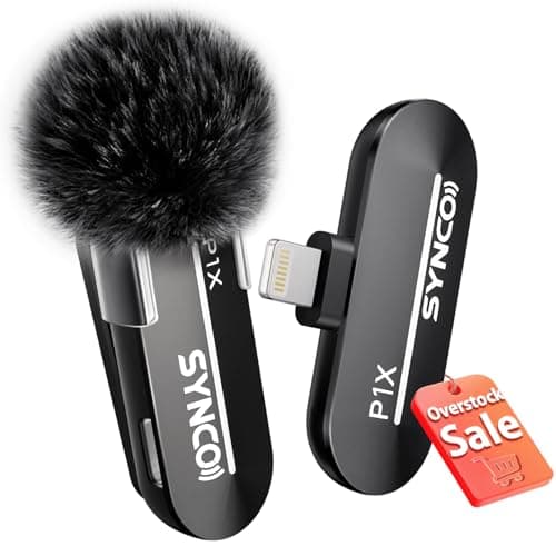 SYNCO Wireless Lavalier Microphone for iPhone $7.14 + Free Shipping w/ Prime or on $35+