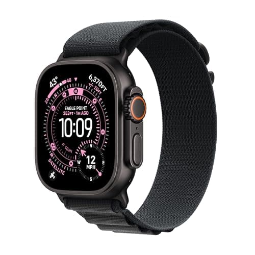 [Resale, AC] $619.29 | Apple Watch Ultra 3 [GPS + Cellular 49mm] (Black Titanium Case with Black Alpine Loop) (Used - Like New) at Amazon