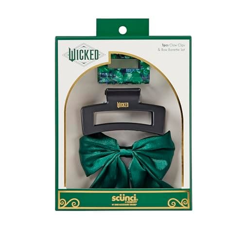 Wicked 3PK Claw Clip & Bow Bar... accessories -Scunci by Conair