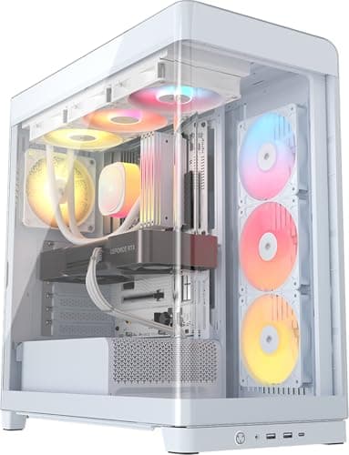 CORSAIR Frame 4500X RS ARGB Panoramic Mid-Tower PC Case – 3X Pre-Installed Fans White $112.91 (or $79.03 AC YMMV)