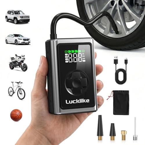 [Prime] Lucklike 150 PSI Portable Air Compressor Tire Inflator $15 + Free Shipping