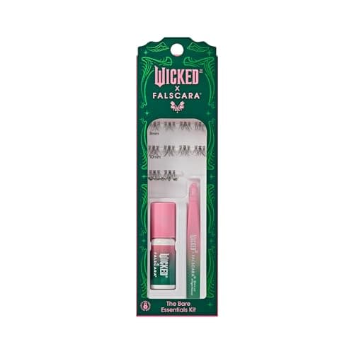WICKED X FALSCARA False Eyelas..., Green & Pink Mini Applicator